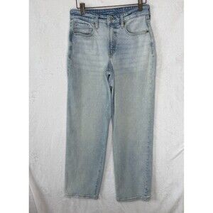 Old Navy OG Loose High Rise Denim Blue Jeans Women's 4 Secret Smooth Pocket